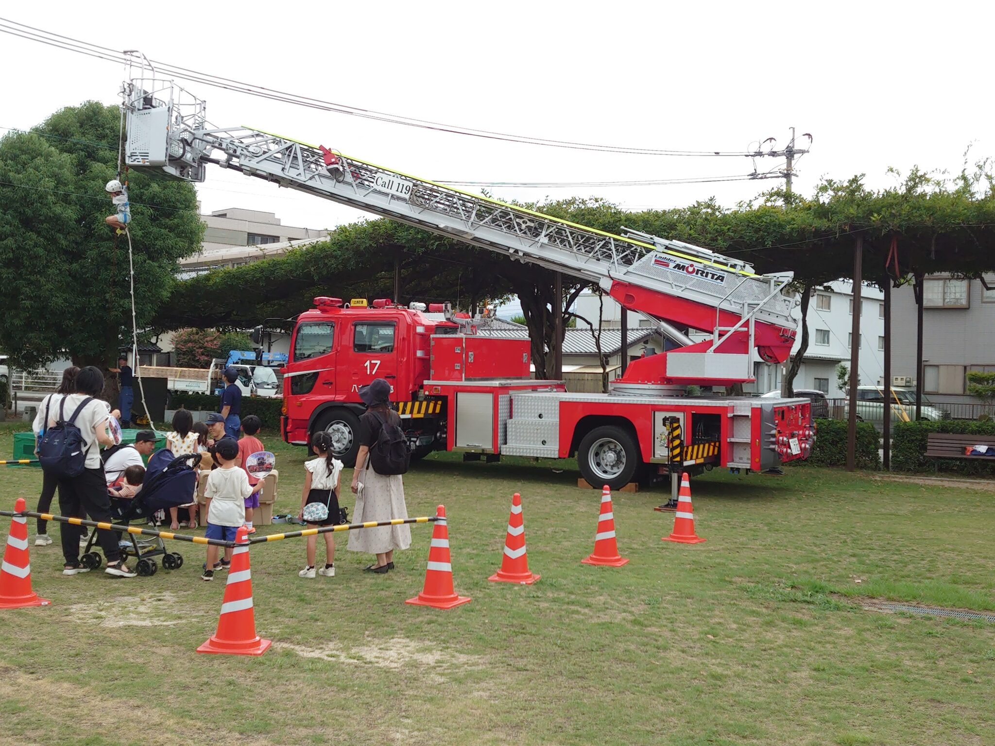 レスキュー体験（ロープ登り） 株式会社ケイティライン